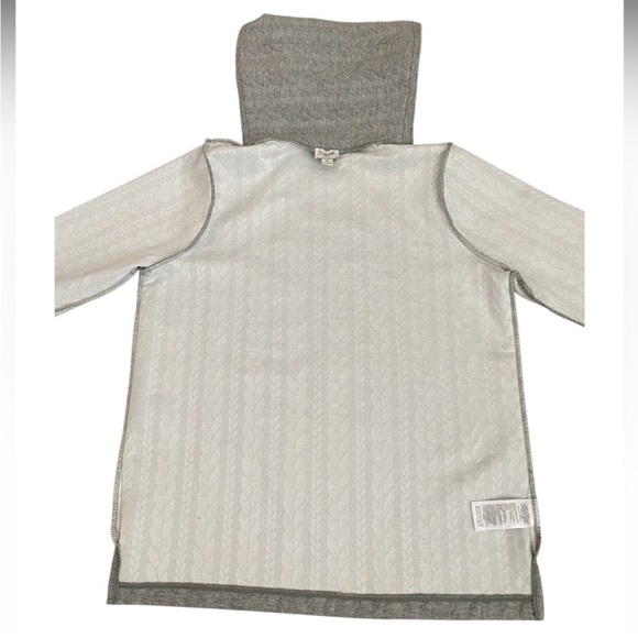 J. Crew Heather Gray Cable Knit Cowl-neck Long Sleeve Size Small - Picture 7 of 13